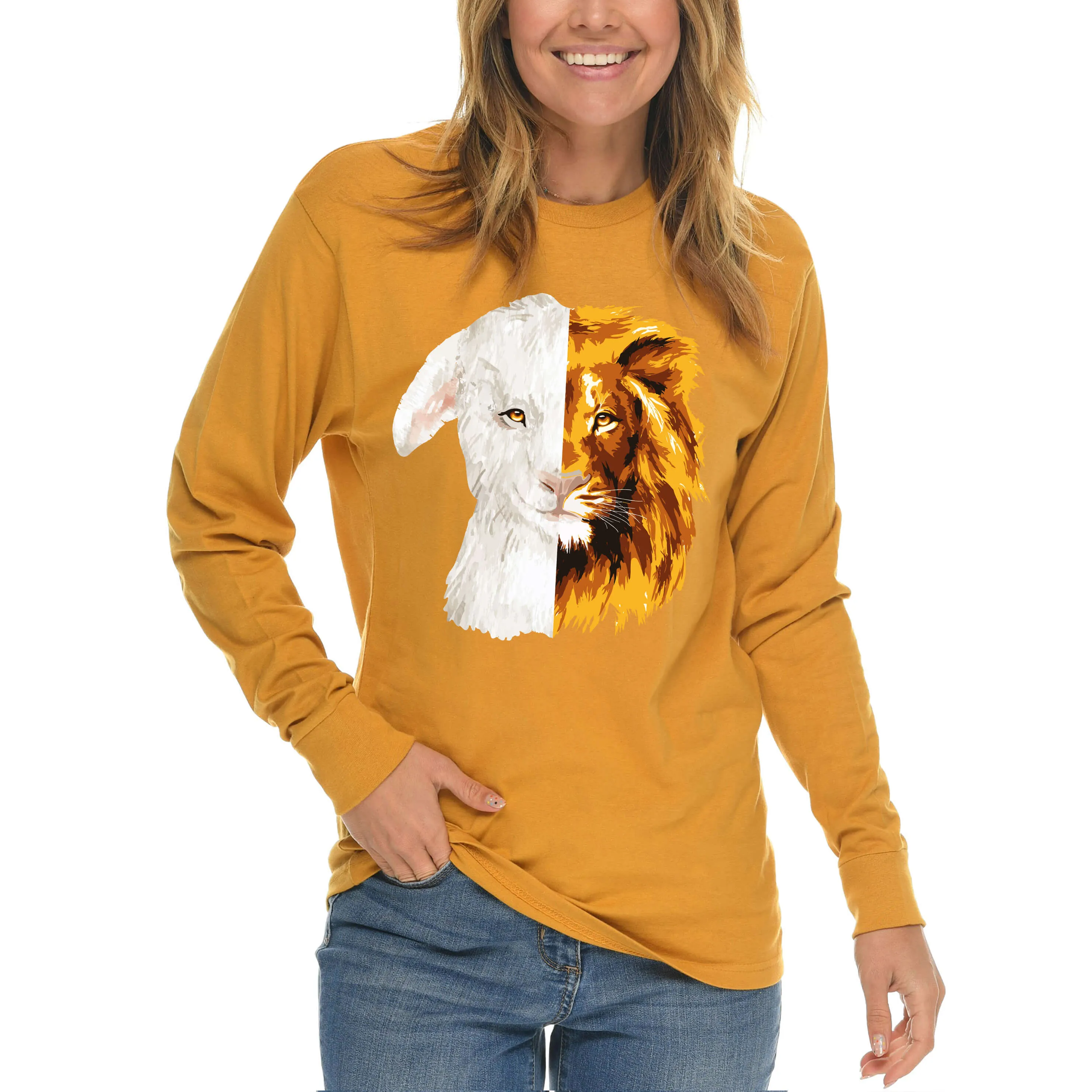 Lion And The Lamb Long Sleeve T Shirt