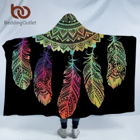 Mandala Dreamcatcher Hooded Blanket