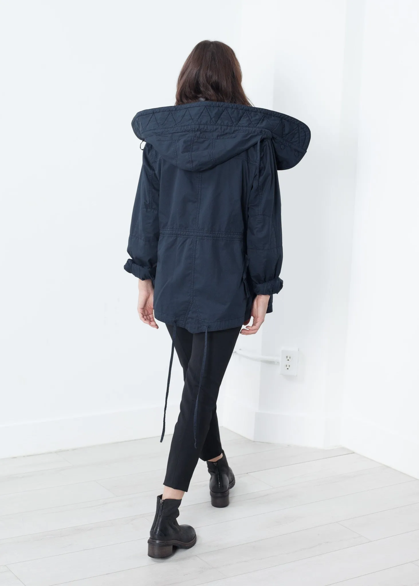 Marquee Coat in Steel -UEB