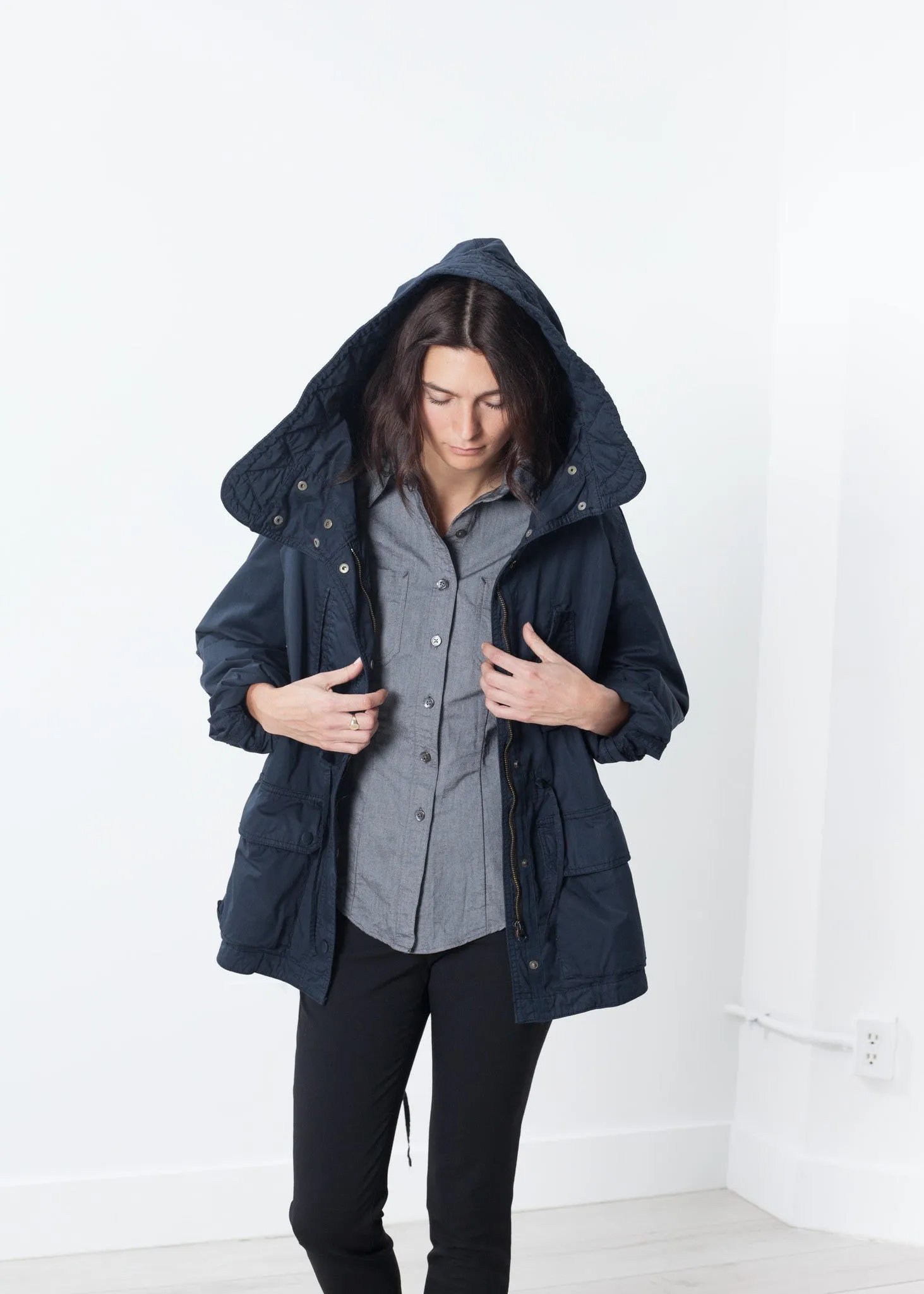 Marquee Coat in Steel -UEB