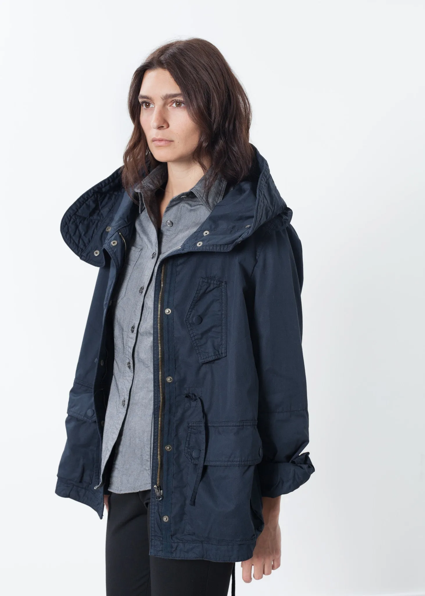 Marquee Coat in Steel -UEB