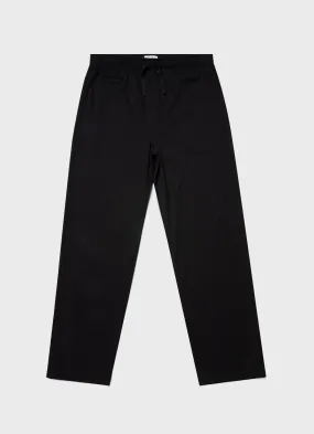 Black Mens Cotton Modal Lounge Pants - Comfortable & Stylish