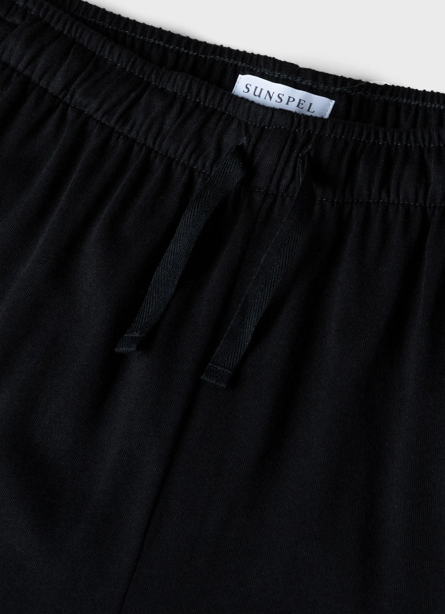 Black Mens Cotton Modal Lounge Pants - Comfortable & Stylish
