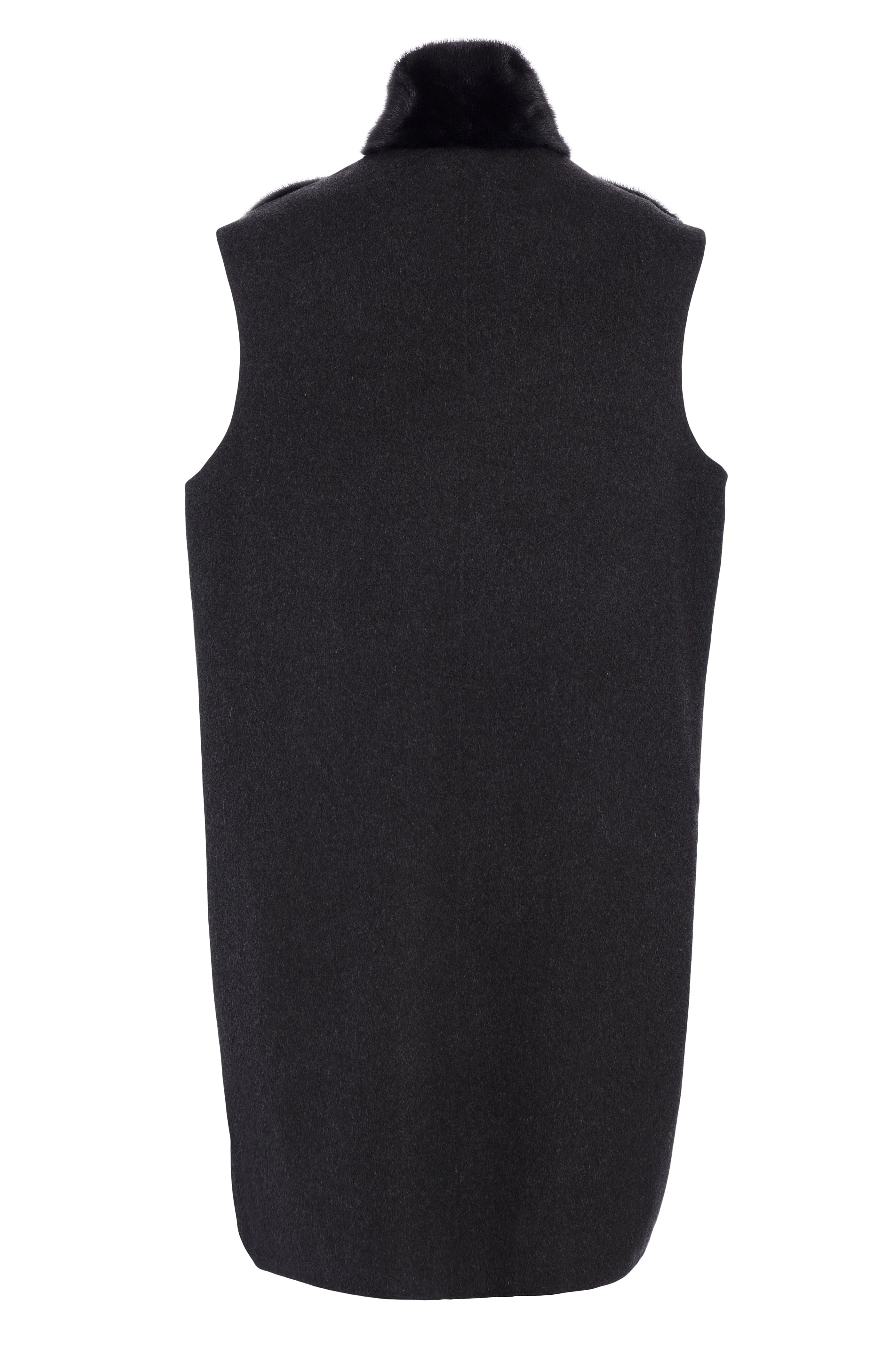 Mink Gilet - Black