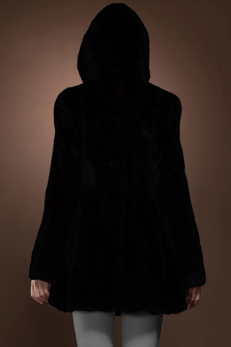 Natural Mink Shaped Fur Jacket