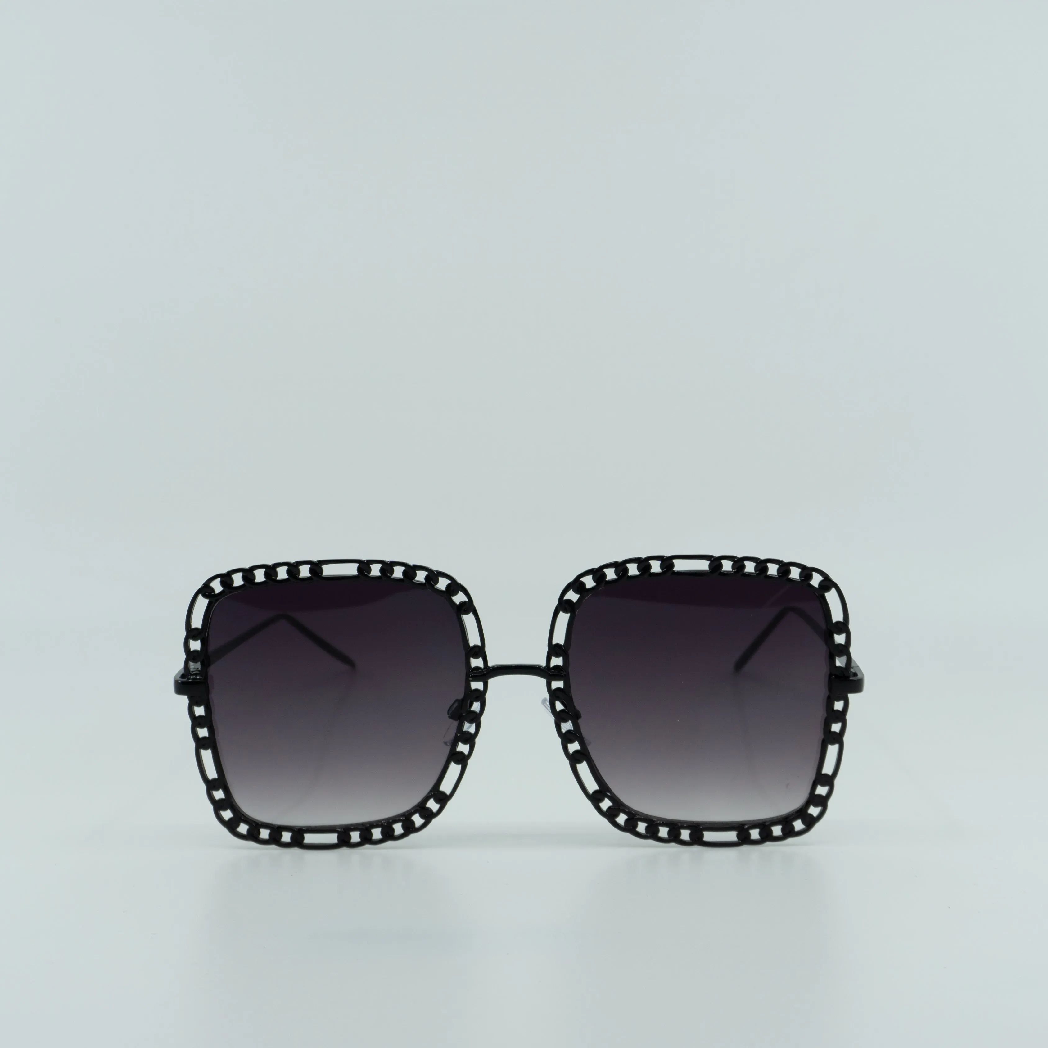 Oversized Chain Link Ombre Square Sunglasses