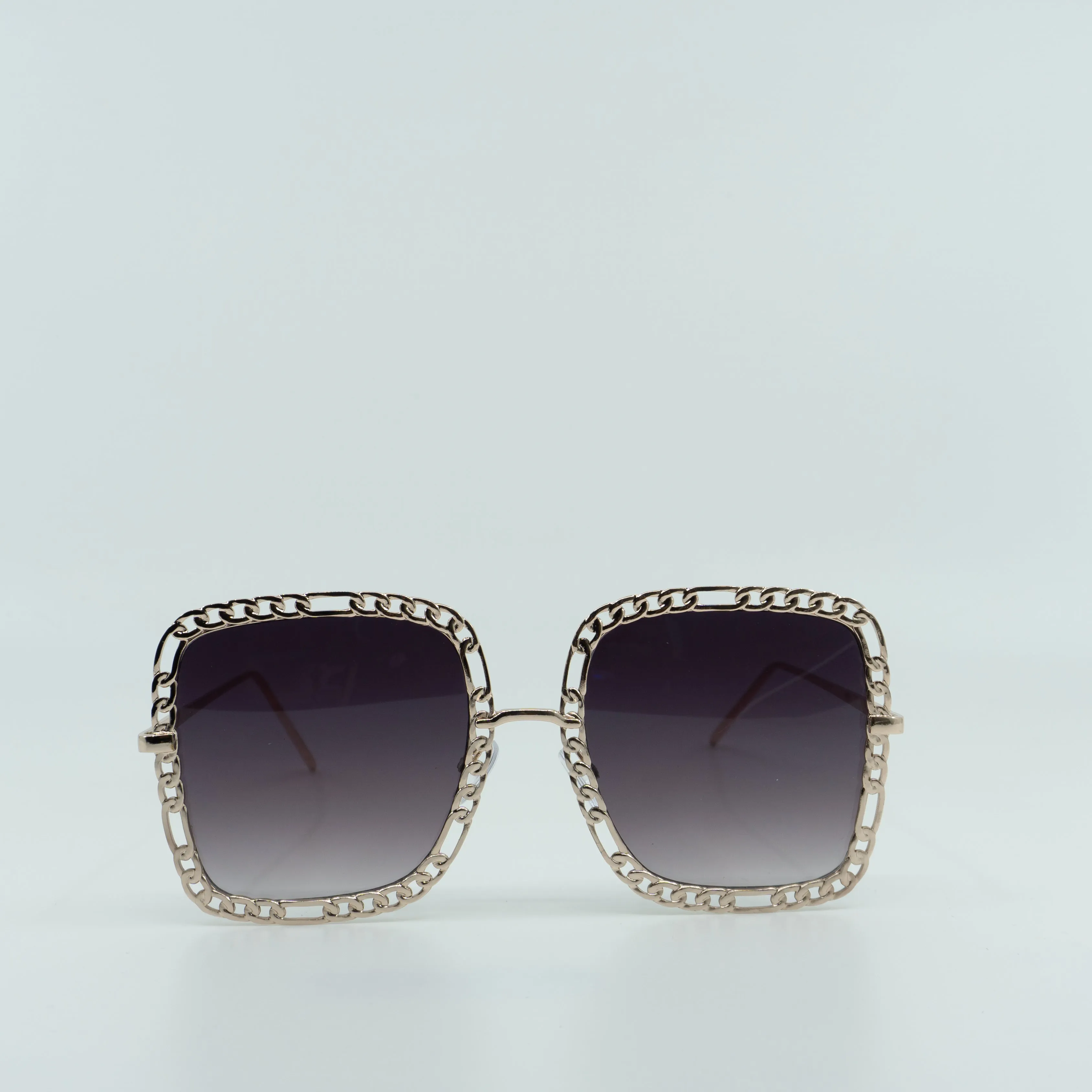 Oversized Chain Link Ombre Square Sunglasses