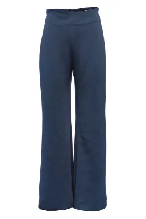 Palermo Navy Wide Leg Satin Pants