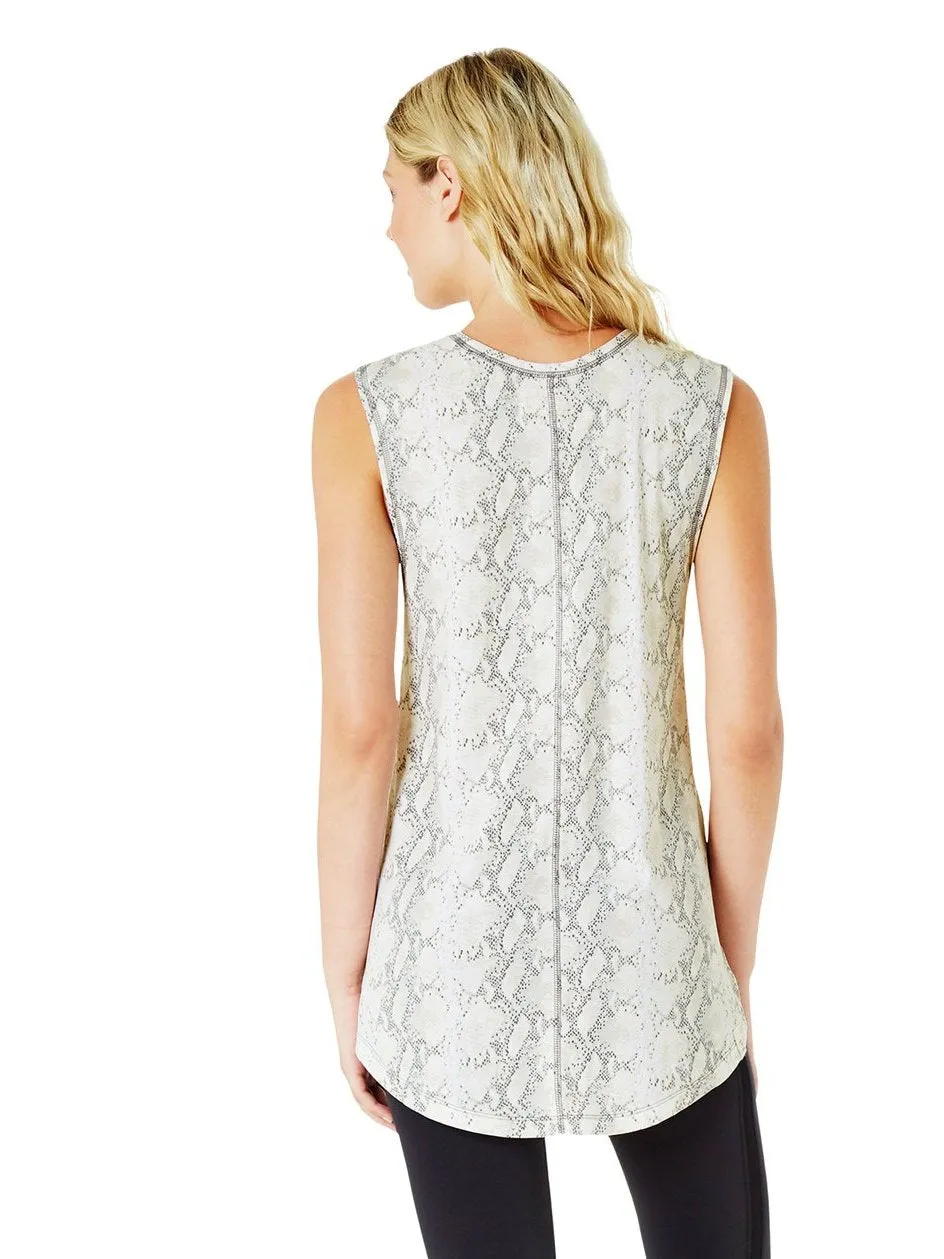 PANCHO TAIL-HEM TANK - SNAKE SKIN