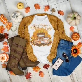 Pumkin Spice Girl t shirt, Gildan or Bella Canvas Softstyle T-Shirt