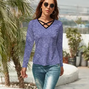 Rock the Casual Vibe in Our Purple Floral Long Sleeve T-Shirt