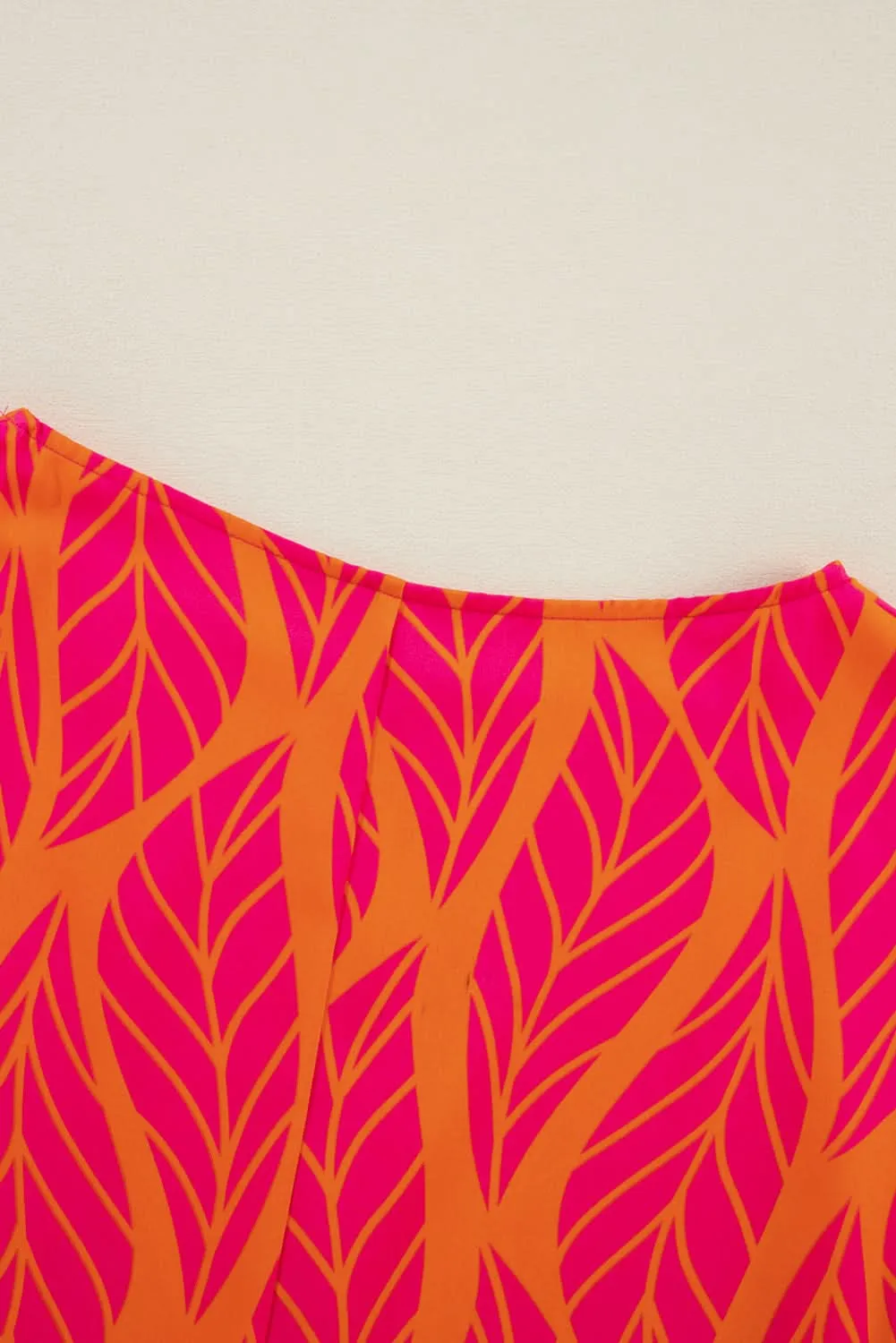 Rose leafy plus size blouse