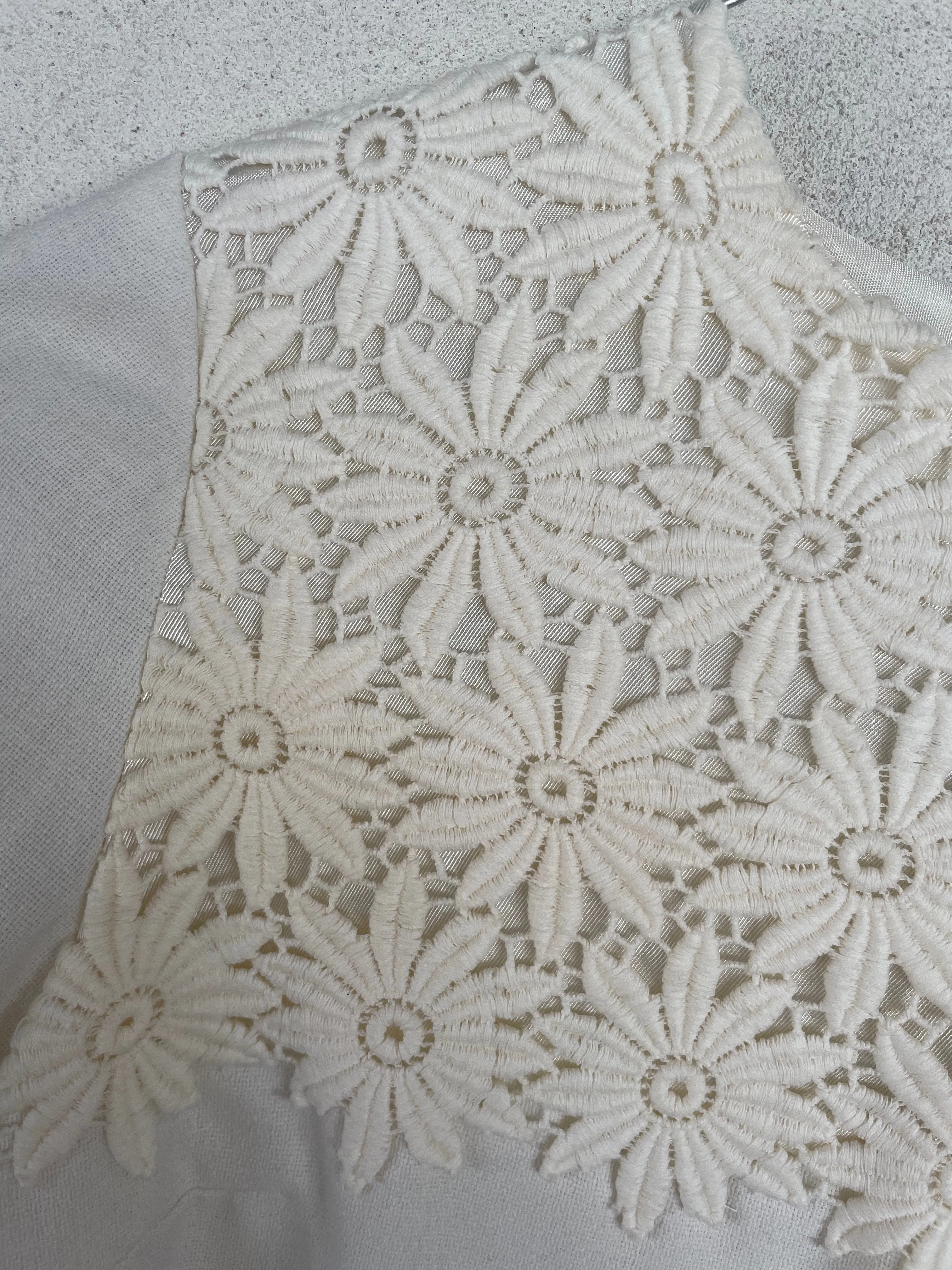 Short White Lace A-Line Dress