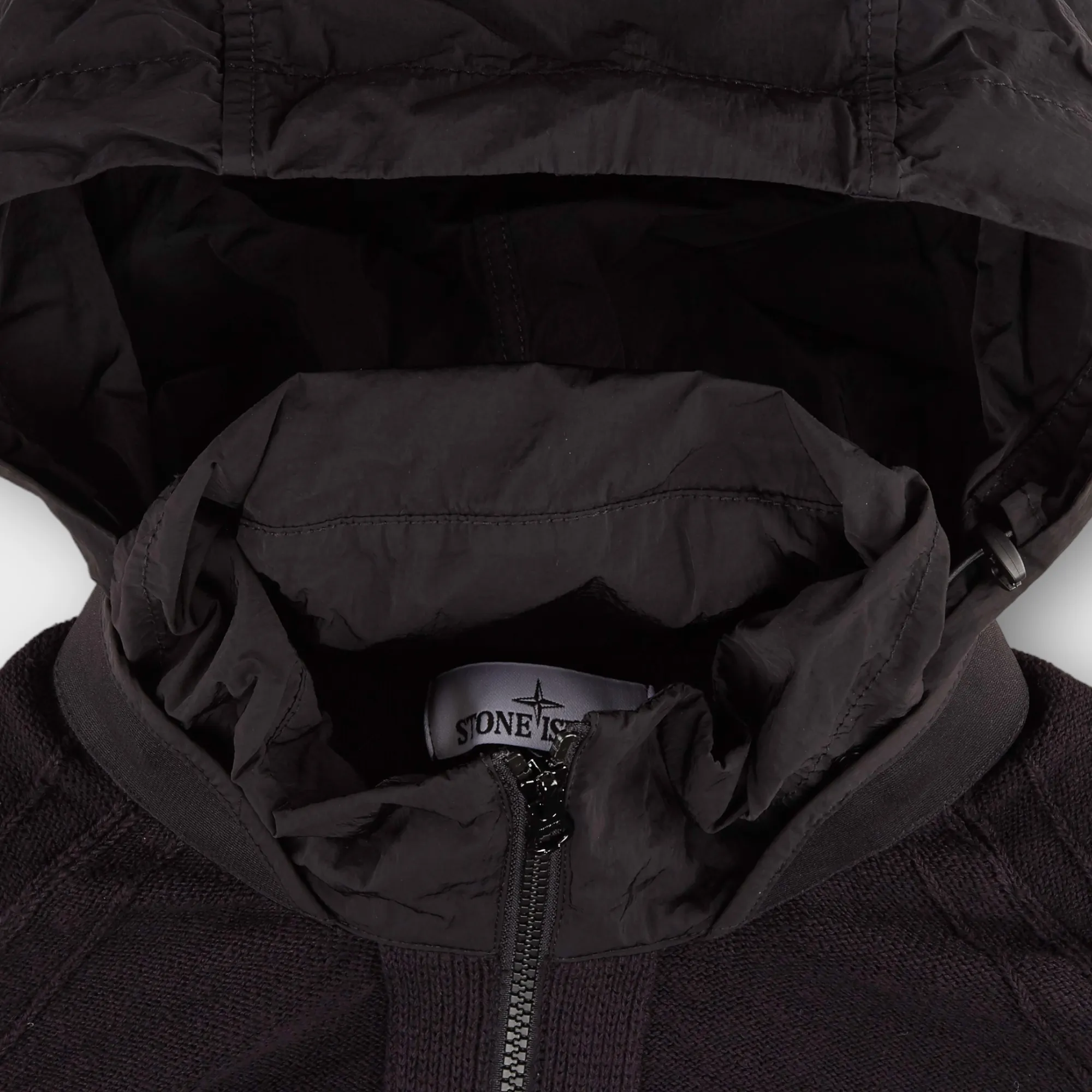 Stone Island 503B0 Mix Knit Hooded I Sort