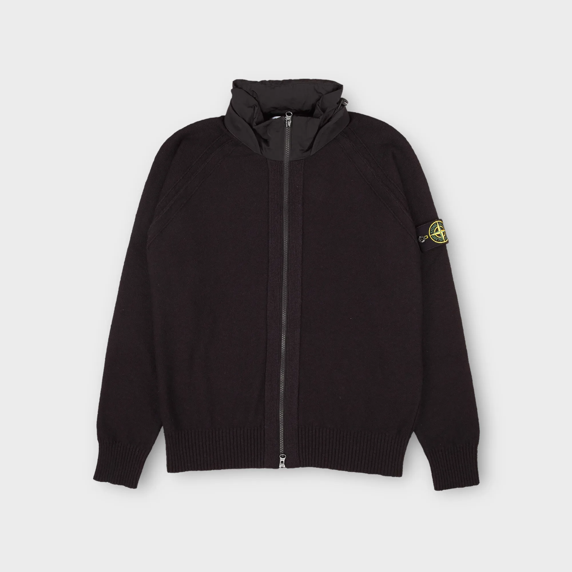Stone Island 503B0 Mix Knit Hooded I Sort
