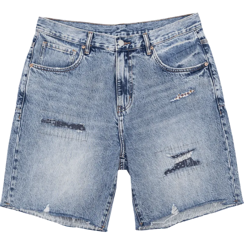 Summer Ripped Denim Shorts