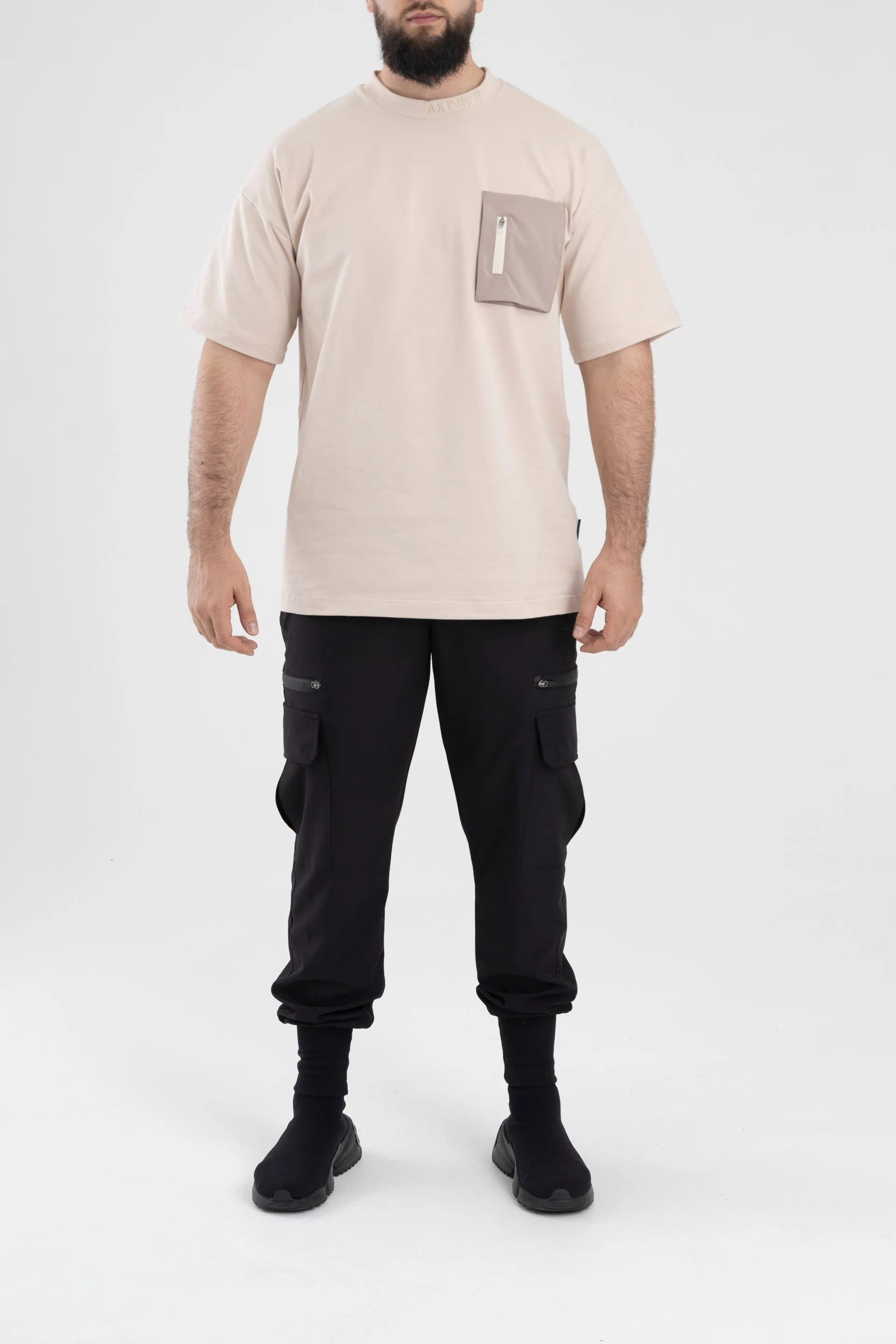 T-Shirt With Pocket (Beige)
