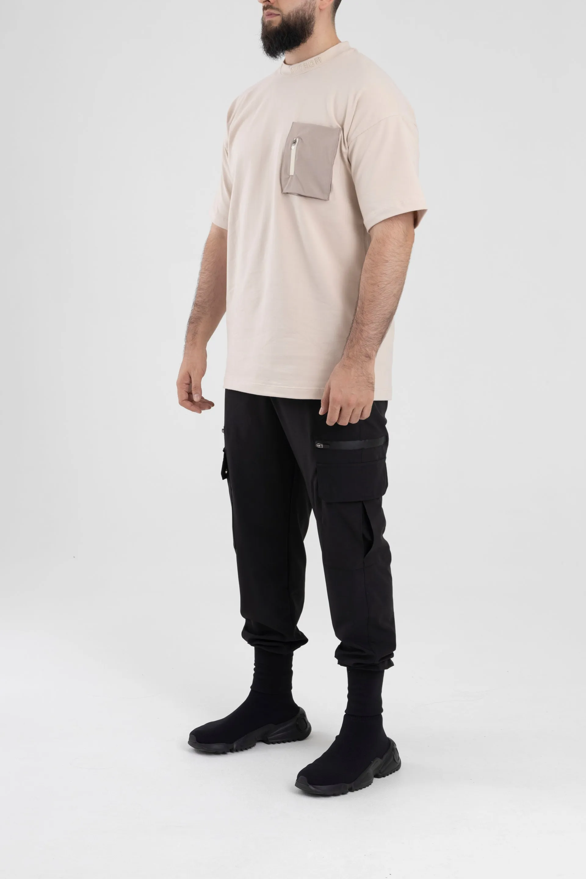 T-Shirt With Pocket (Beige)