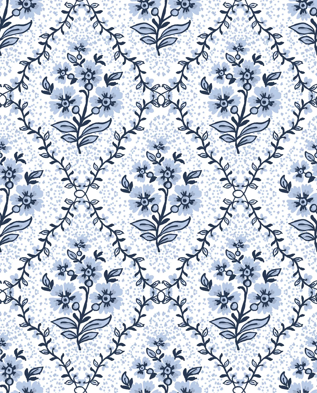The Katherine Dress - Cornflower Tile