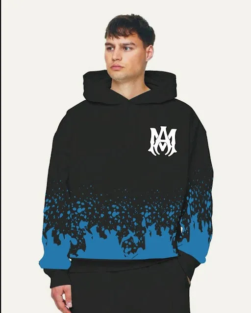 Unisex black Oversized Hoodie - Amiri(*)