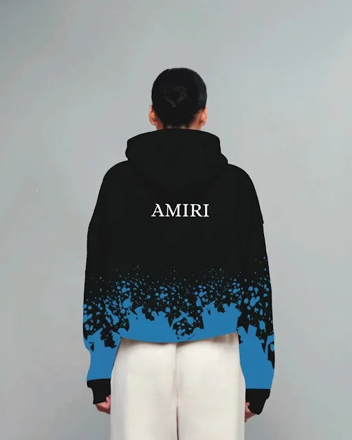 Unisex black Oversized Hoodie - Amiri(*)