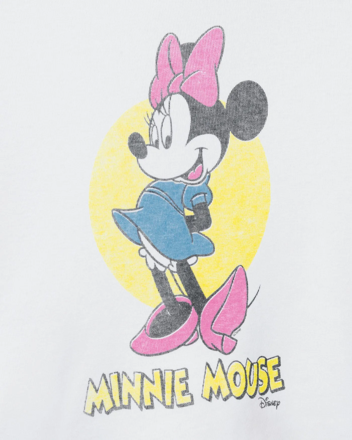 Women's Minnie Mouse Long Sleeve Baby Crop